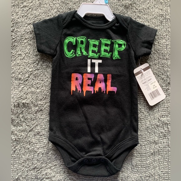 Baby Starters Other - 3/$10 Halloween “Creep it Real” Boy / Girl Bodysuit NWT 6 months